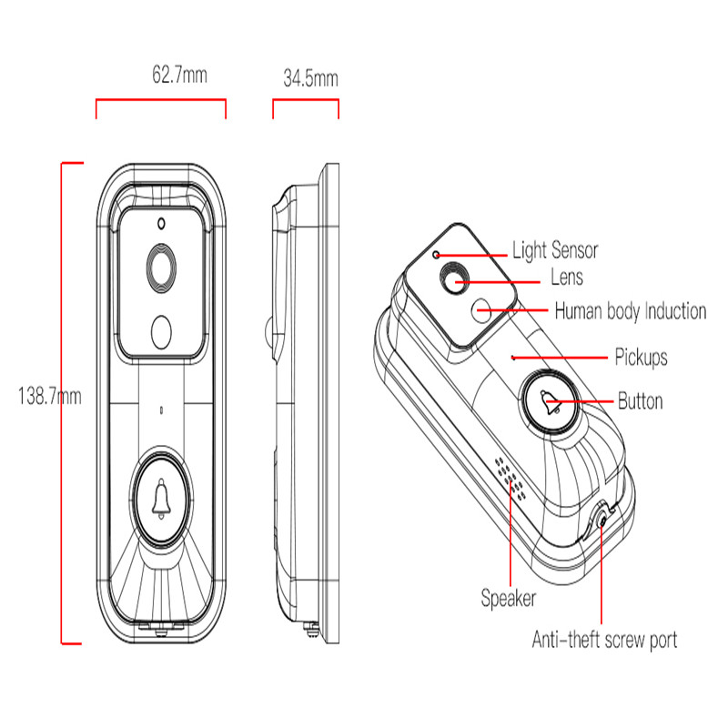 b60 smart wifi doorbell 2019