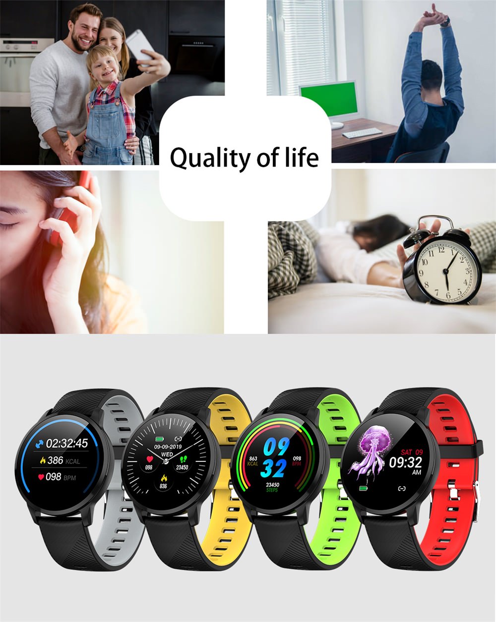 goral s16 1.22 inch smartwatch