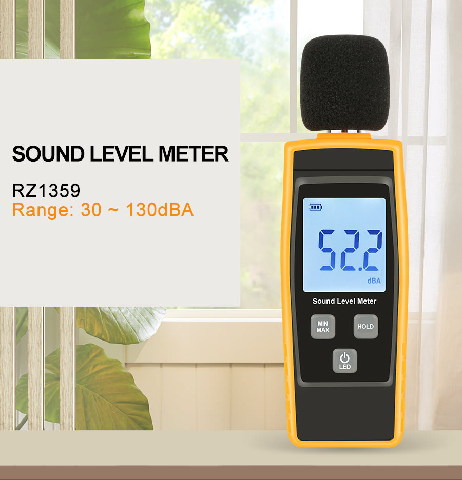 rz digital sound level meter rz1359