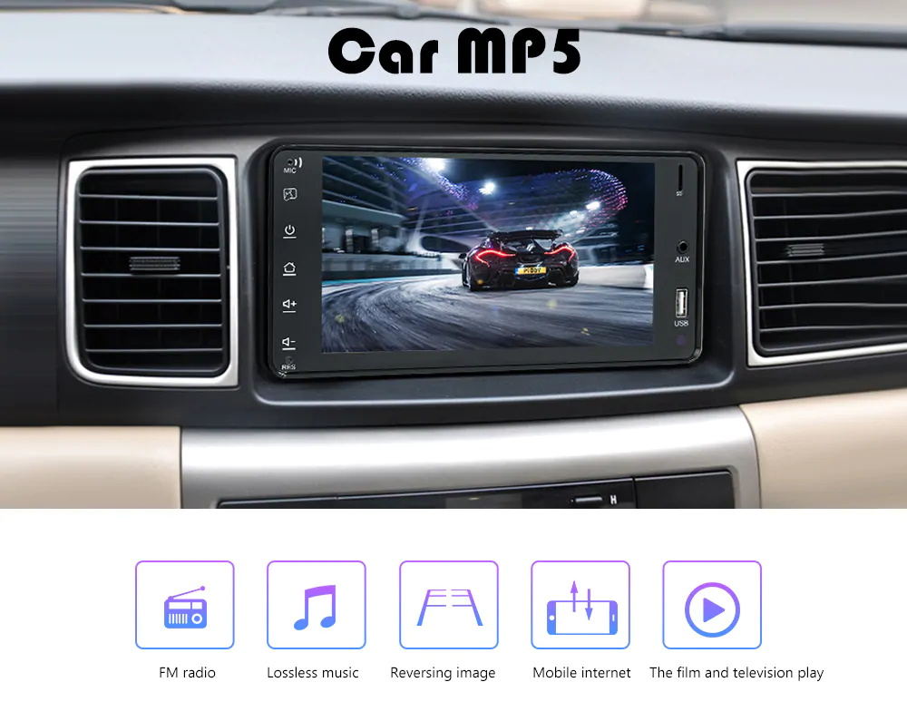 7inch car mp5 player for toyota corolla