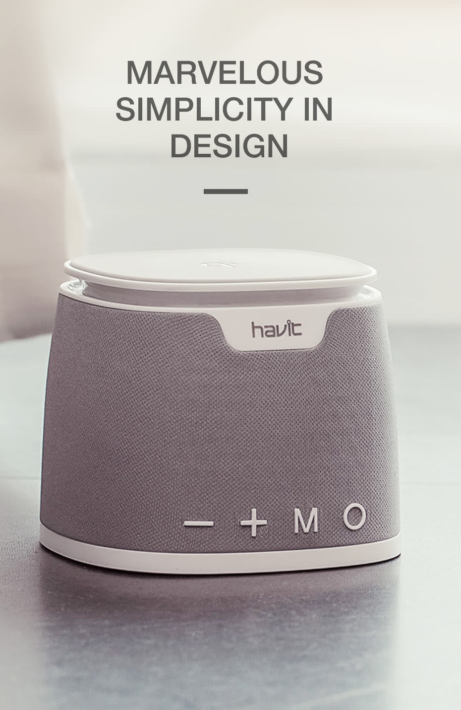 new havit m1 wireless qi charging bluetooth speaker