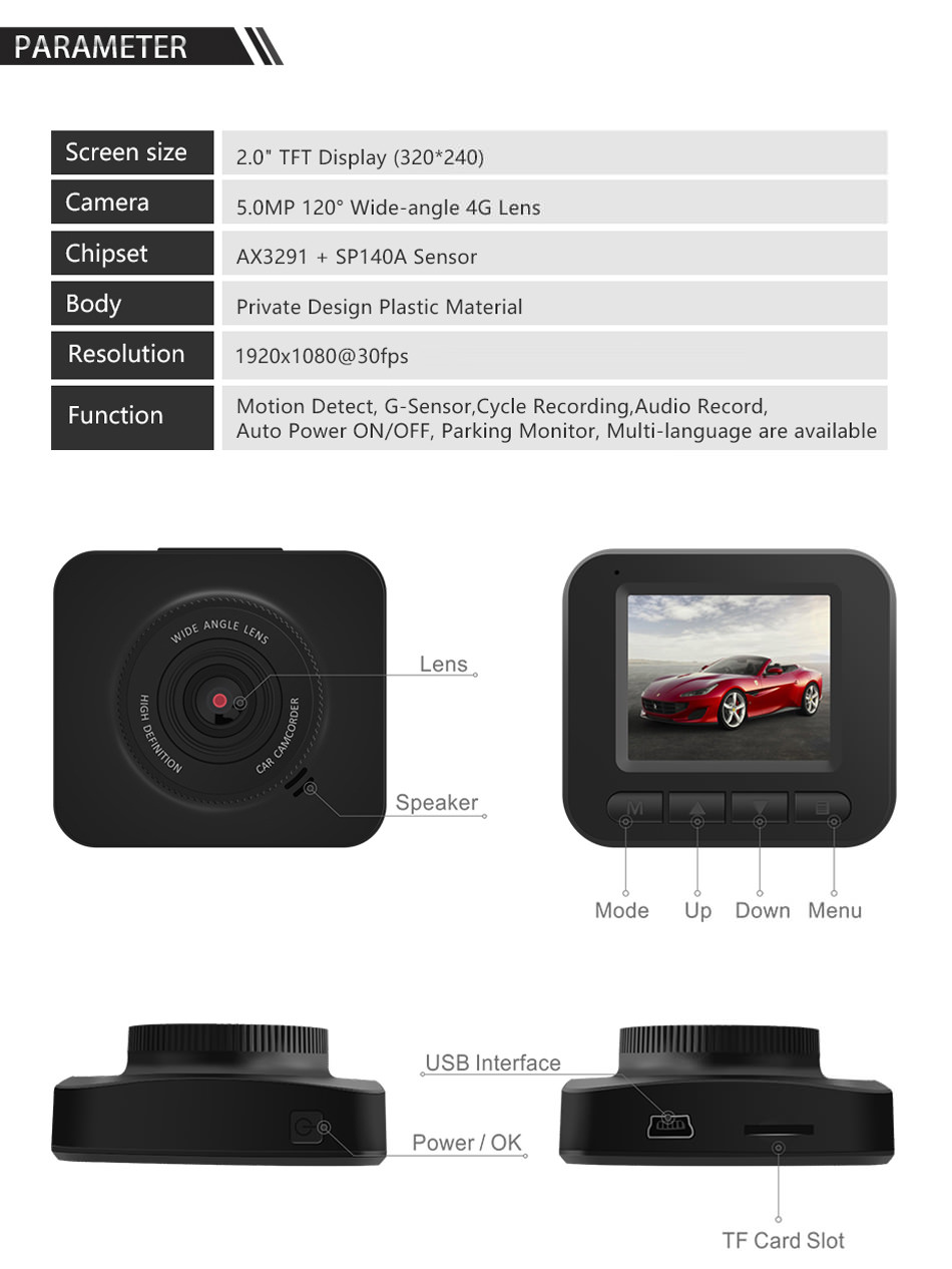 buy junsun q7 1080p car dvr camera