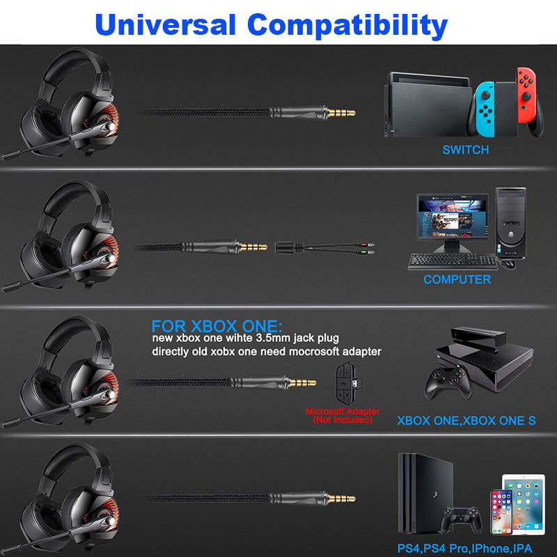 onikuma k6 stereo gaming headset for sale