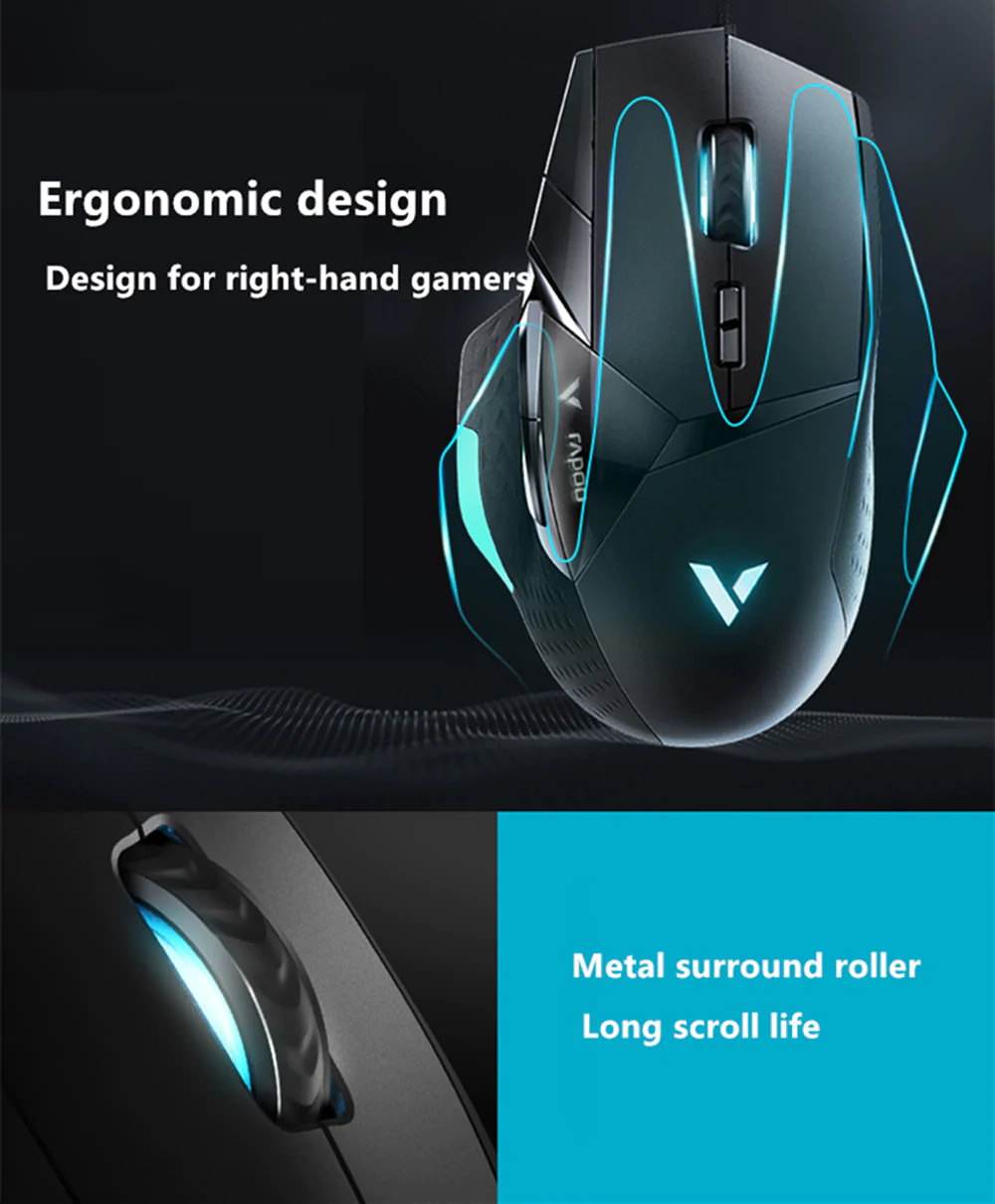 new rapoo vt900 e-sports gaming mouse