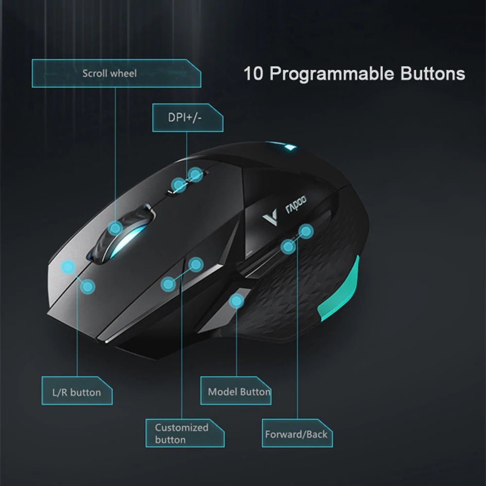buy rapoo vt900 e-sports wired gaming mouse