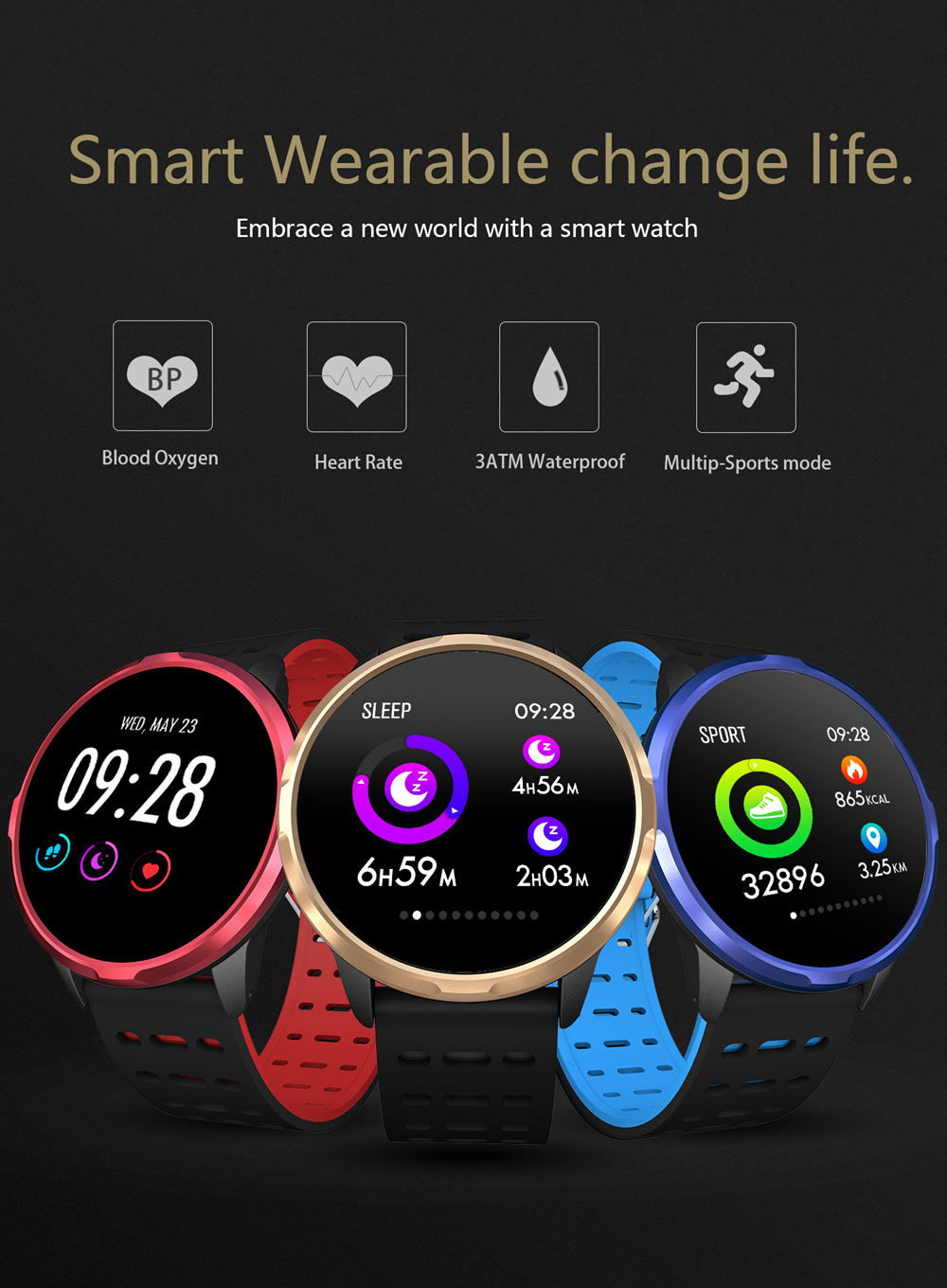 sn67 bluetooth smartwatch