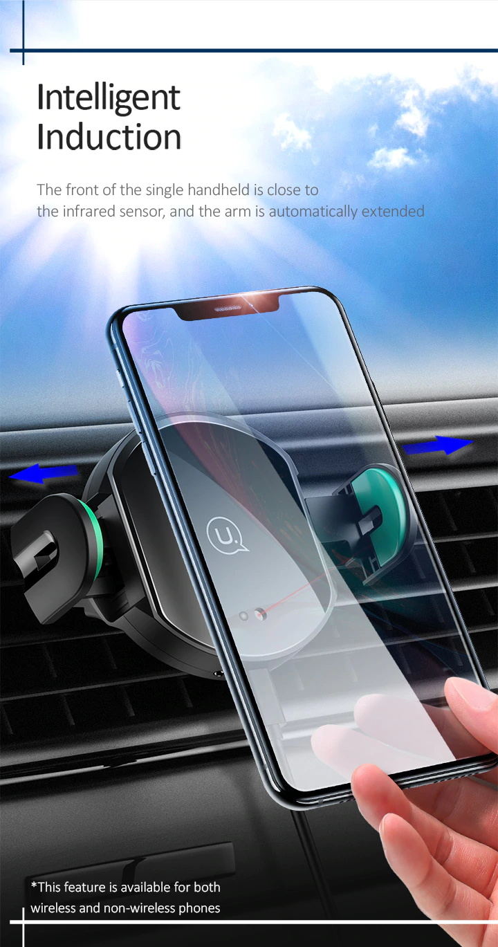 new usams wireless car charger