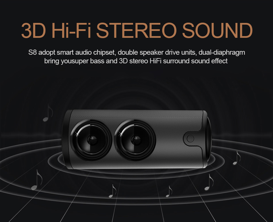 new zealot s8 3d stereo bluetooth speaker