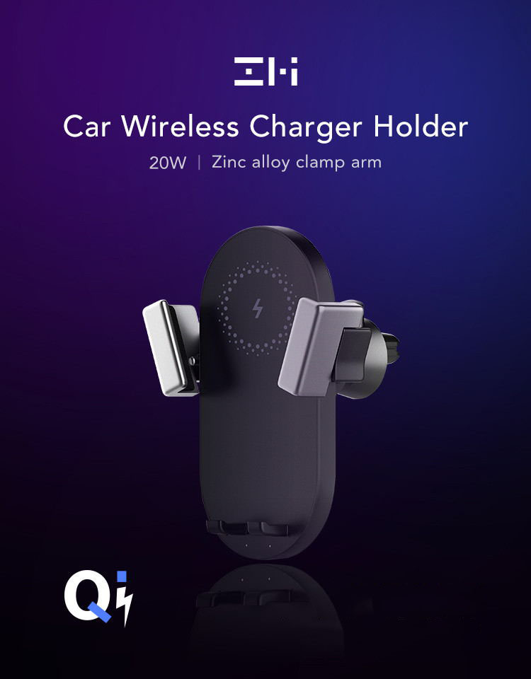 xiaomi zmi wcj10 wireless charger phone mount