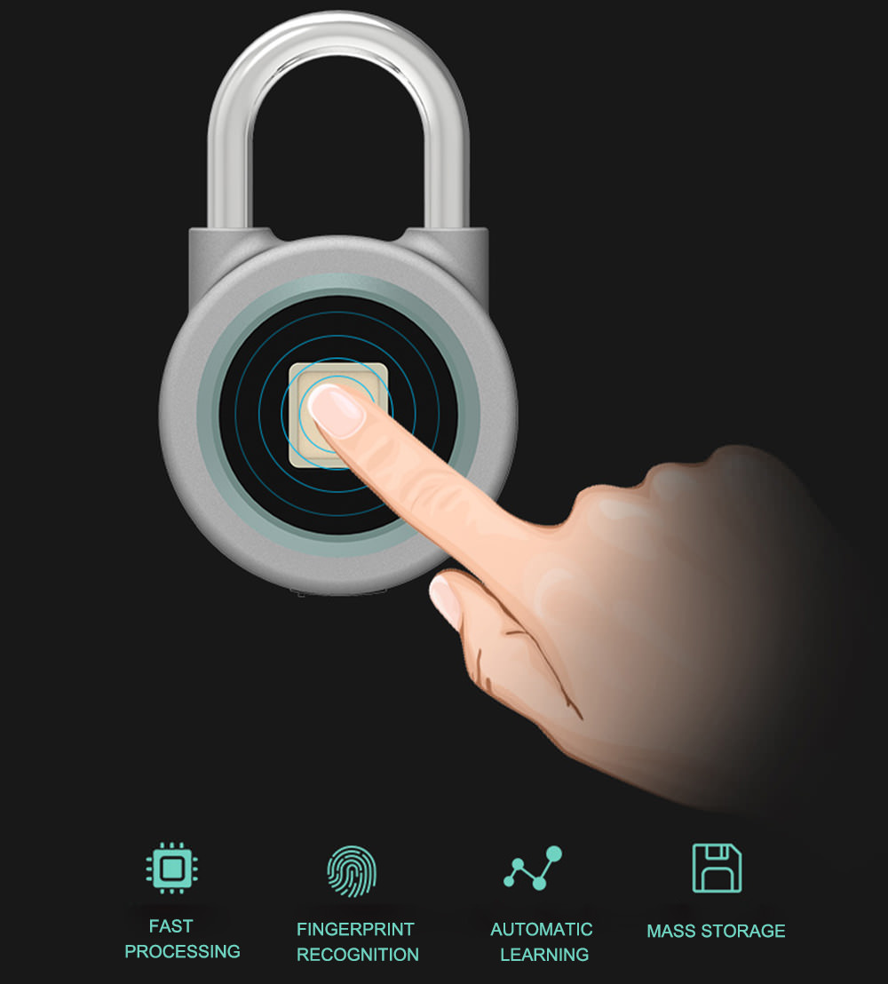fb50 smart keyless fingerprint padlock