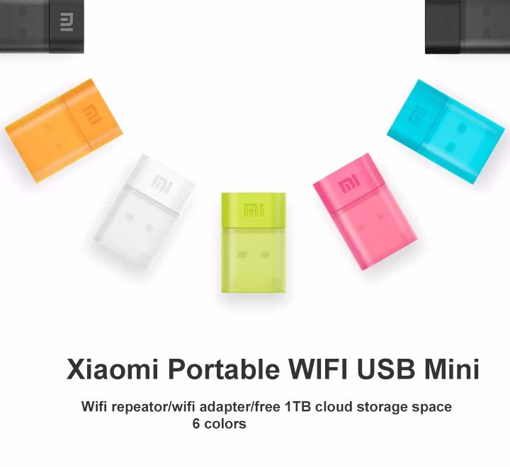 Xiaomi Wireless WiFi Router Portable Mini USB Adapter with 1TB Free Storage Cloud
