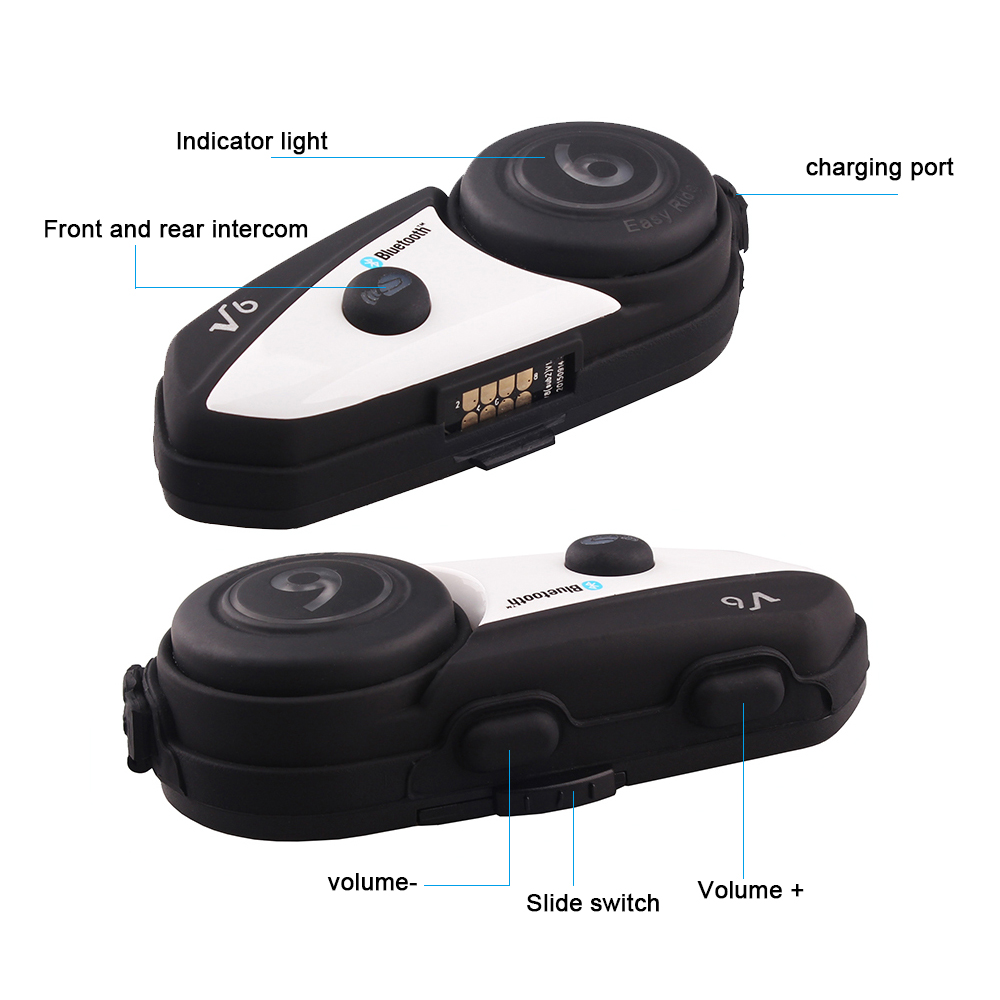 Vimoto V6 Motorcycle Helmet BT hi-fi Bluetooth Transmissions Interphone