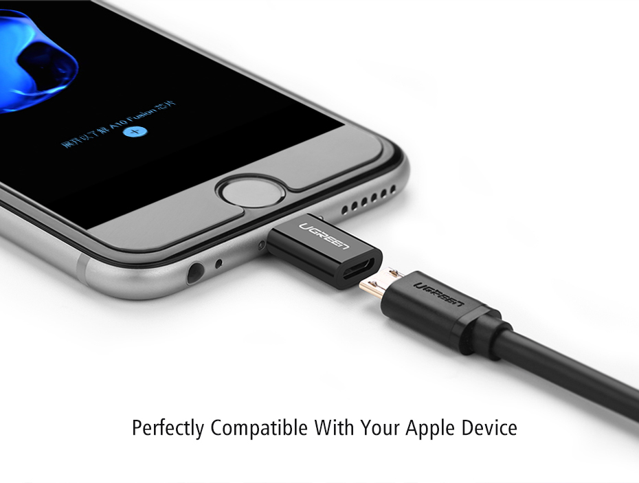 Ugreen US164 Micro USB 8 Pin Adapter for iPhone Charger and Cable
