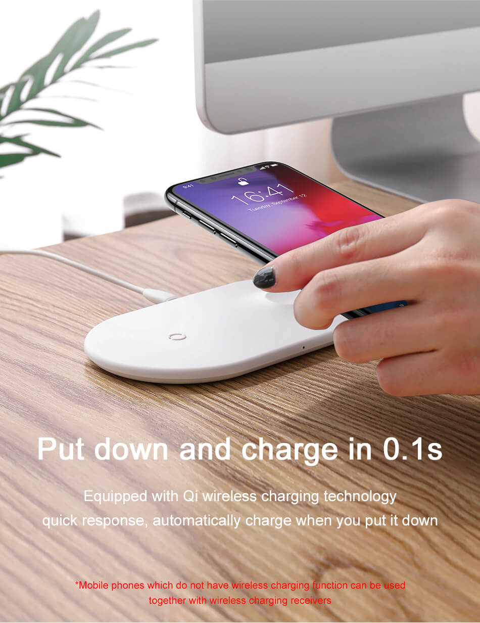 Buy Baseus Wireless Charger for iPhone XS XS MAX XR Apple Watch | GearVita