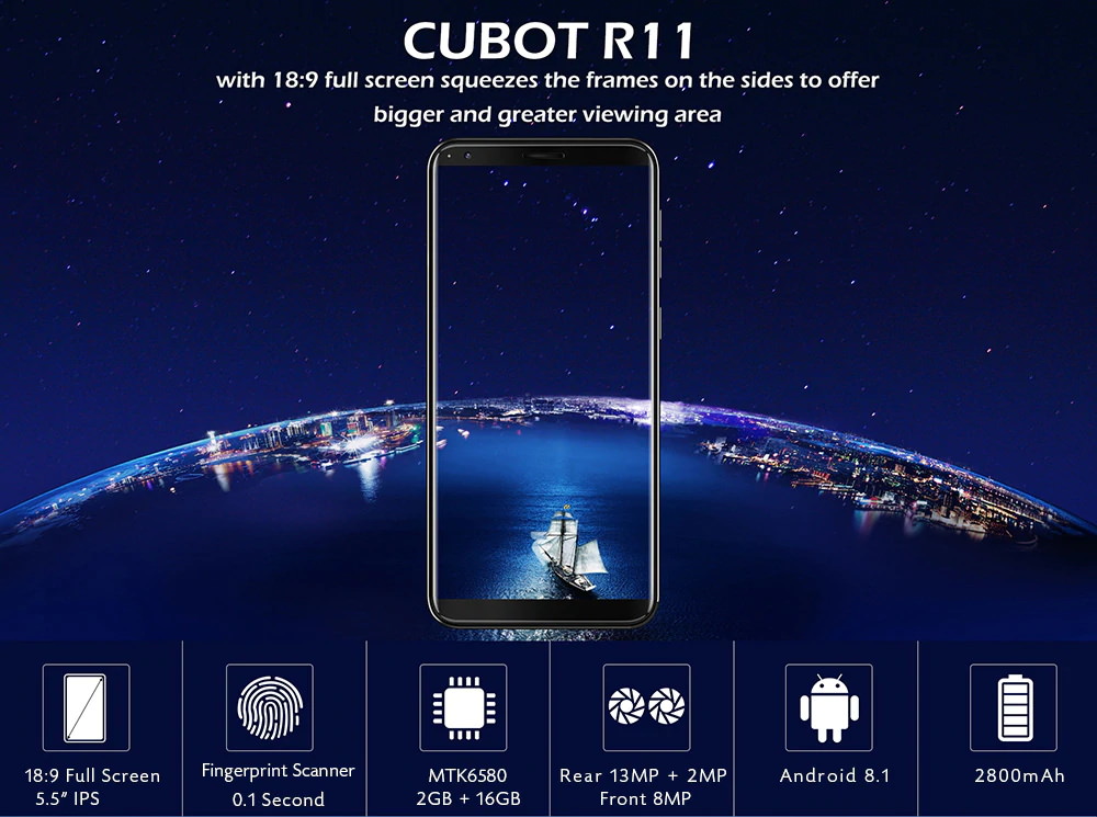 cubot r11 smartphone