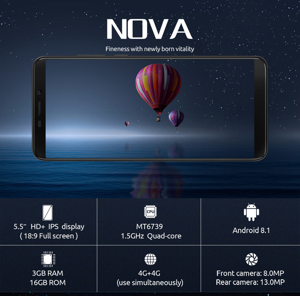 cubot nova smartphone