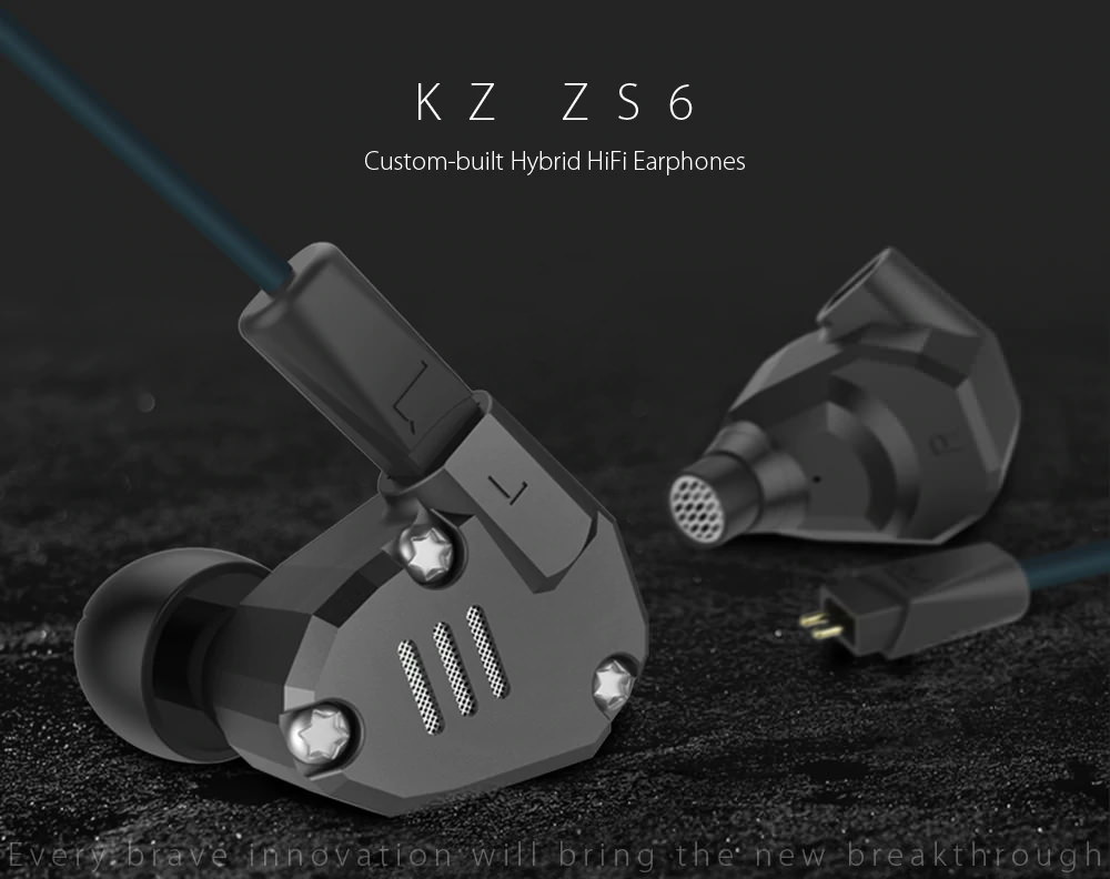 kz zs6 earphone