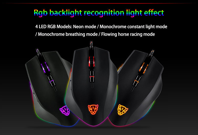 Buy Motospeed V80 Wired Mouse RGB 5000DPI | GearVita