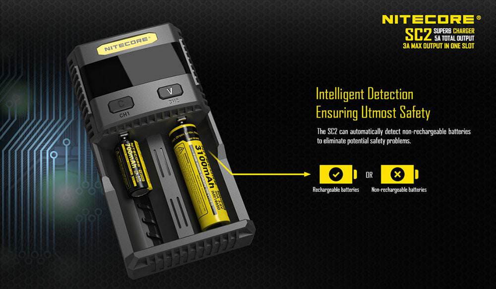 nitecore sc2 battery charger