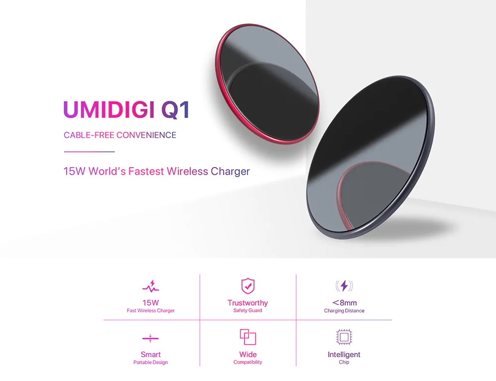 umidigi q1 15w wireless charger