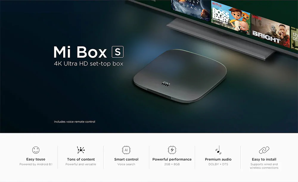 xiaomi mi box s tv box