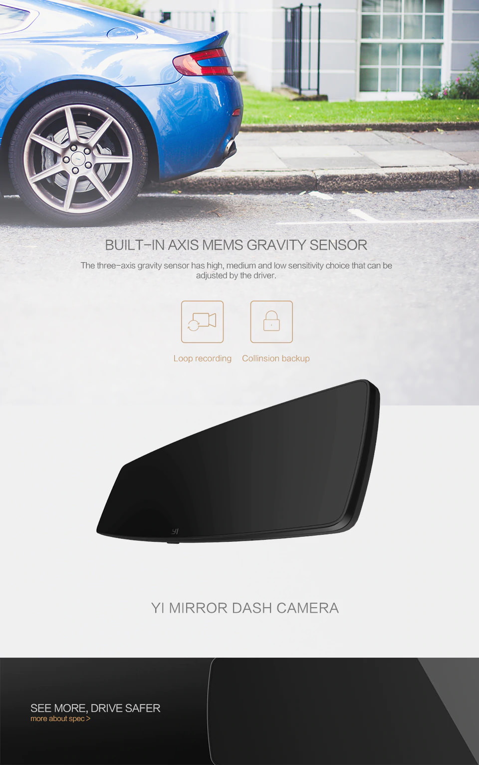 yi mirror dash cam price