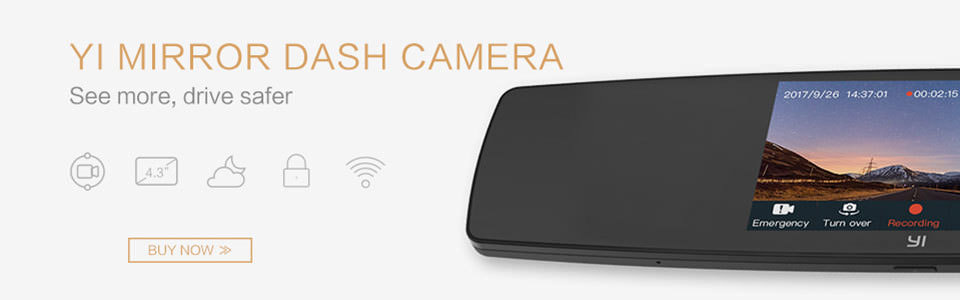 buy yi mirror dash camera