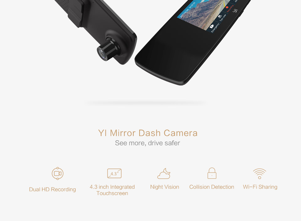 yi mirror dash cam