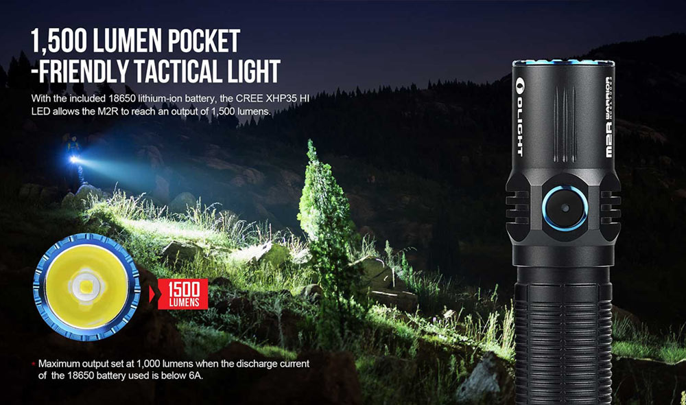 olight m2r warrior led flashlight