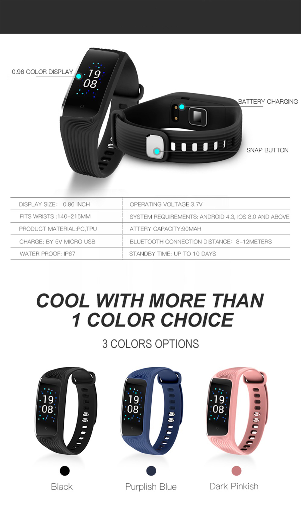 s4 smart bracelet new