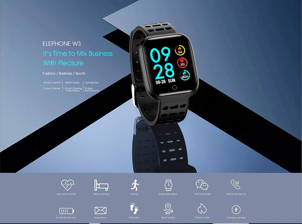 elephone w3 smartwatch