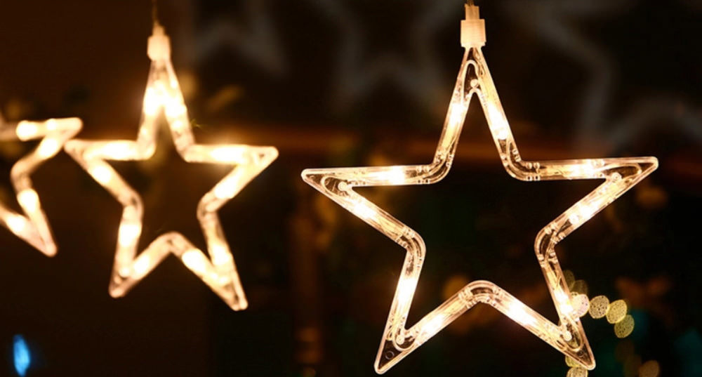 star shaped led string lights