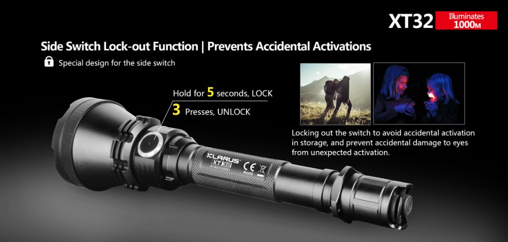 buy klarus xt32 led flashlight