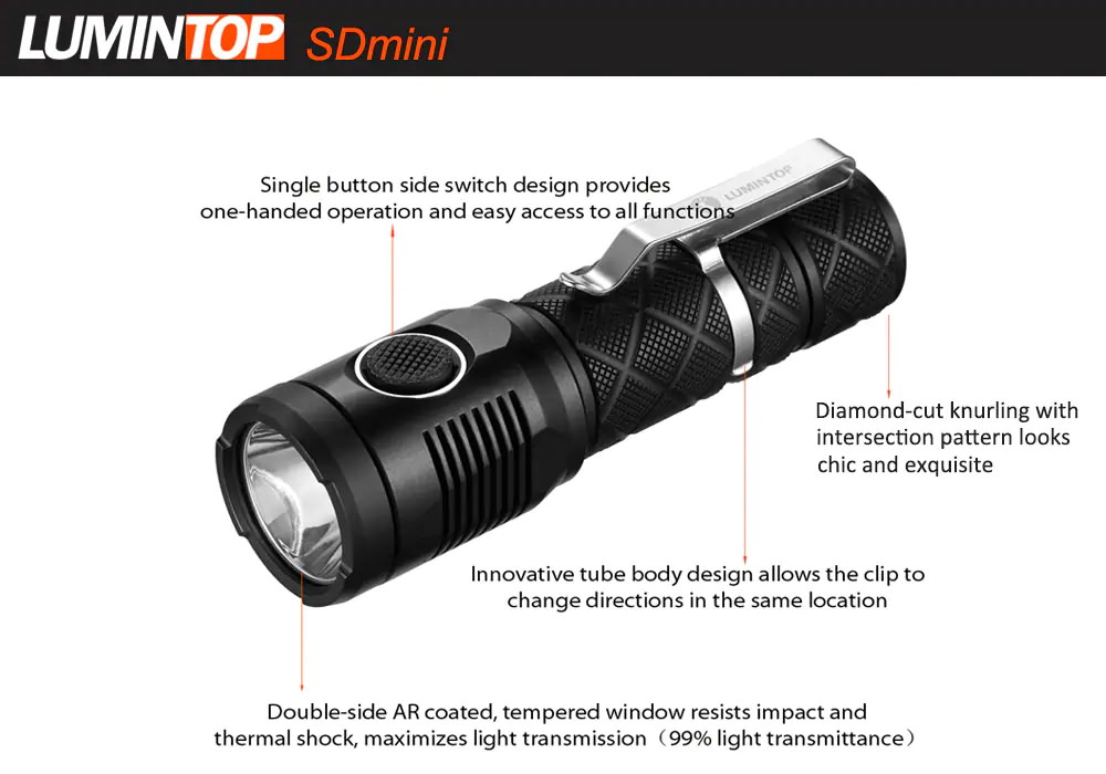 lumintop sdmini led flashlight sale