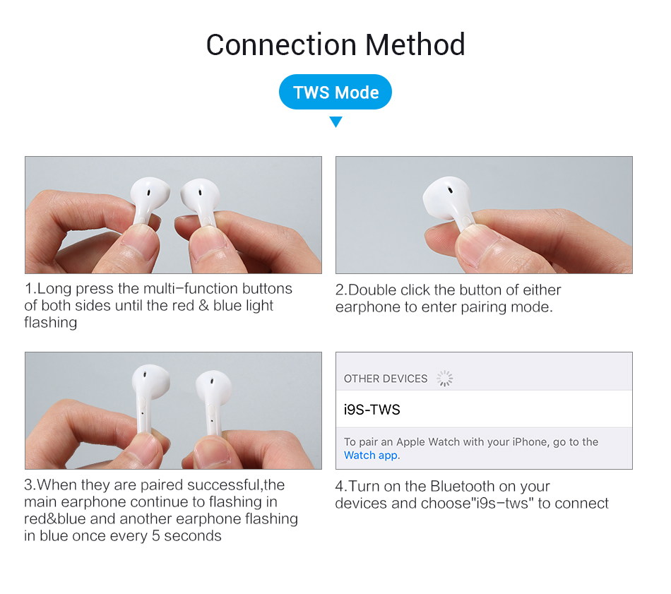 cheap i9s tws bluetooth earphones