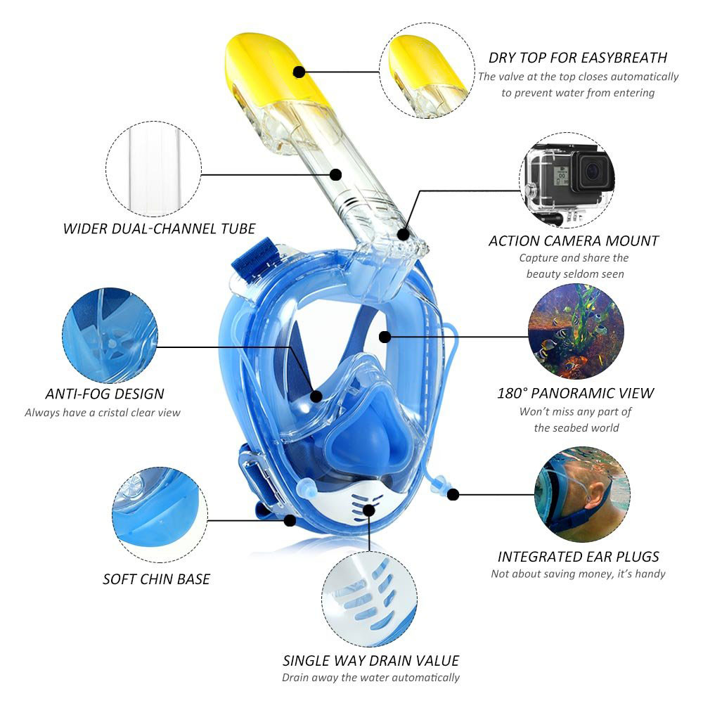 2019 snorkeling mask