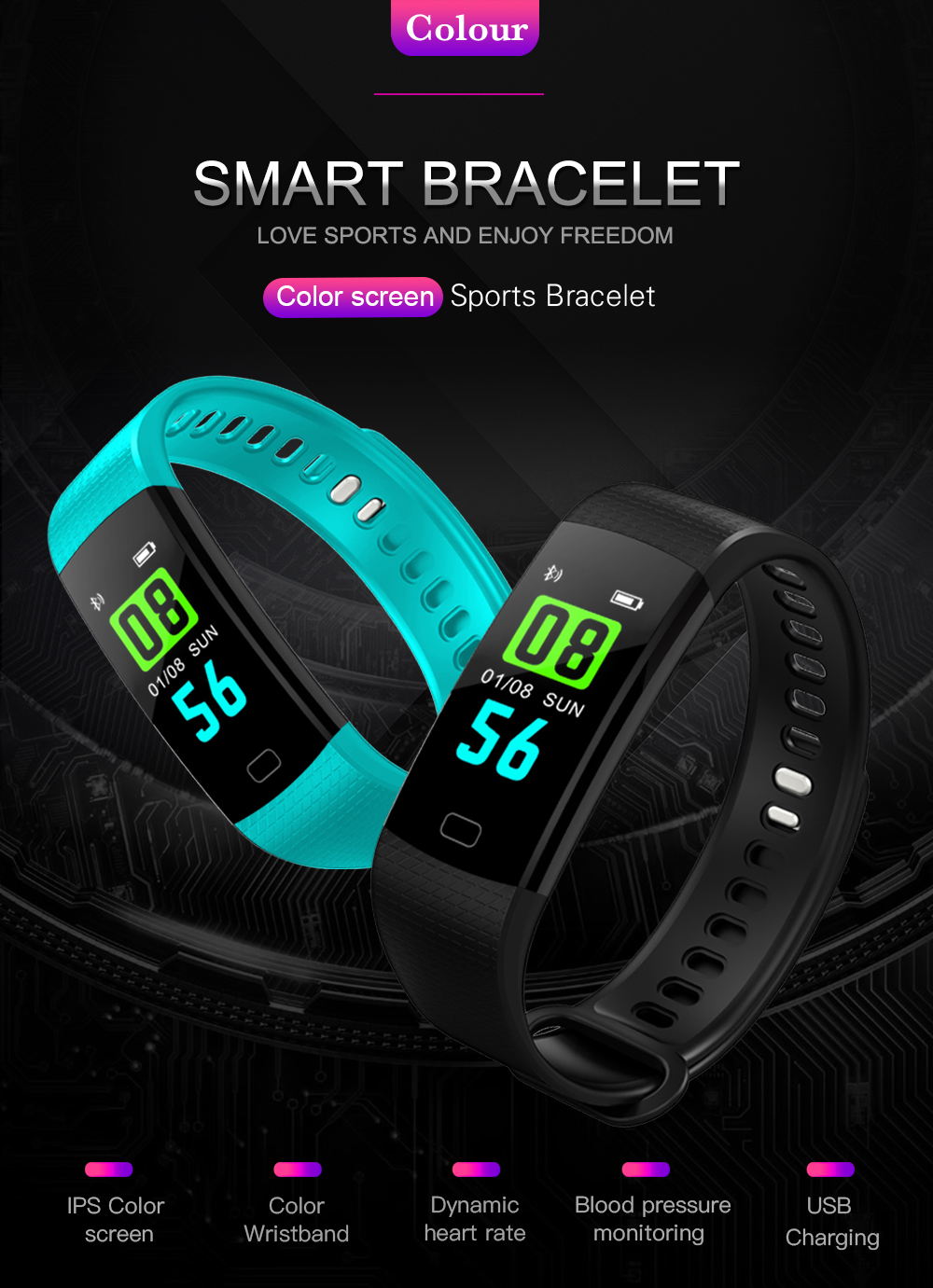 y5 smart bluetooth wristband