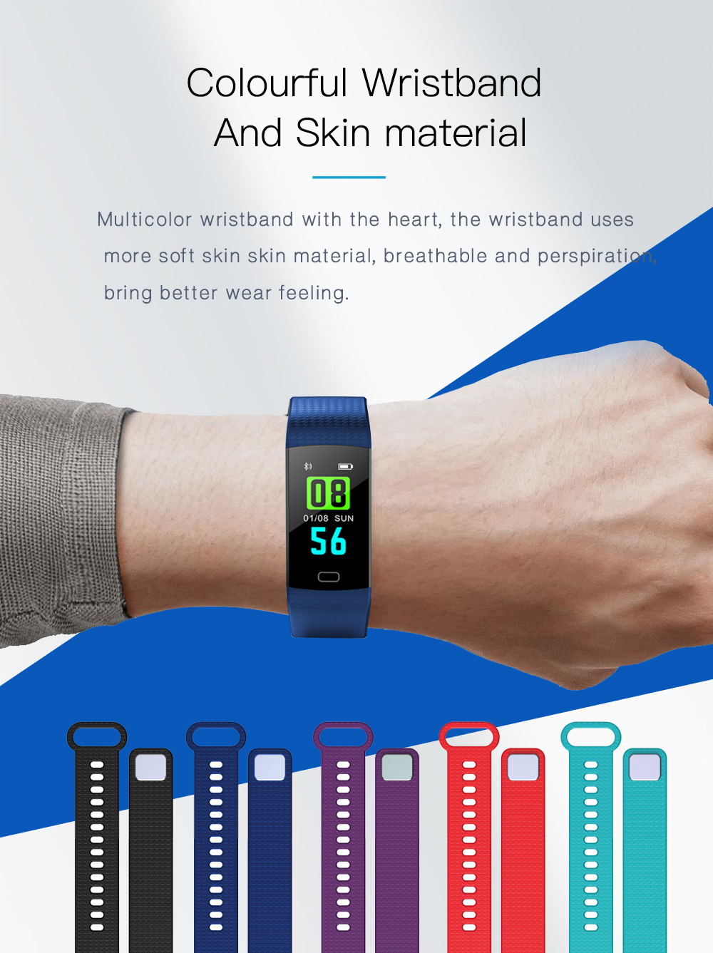 2019 y5 waterproof smart wristband