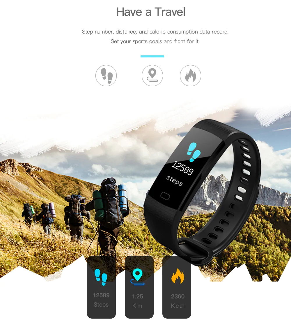 2019 y5 smart bluetooth wristband