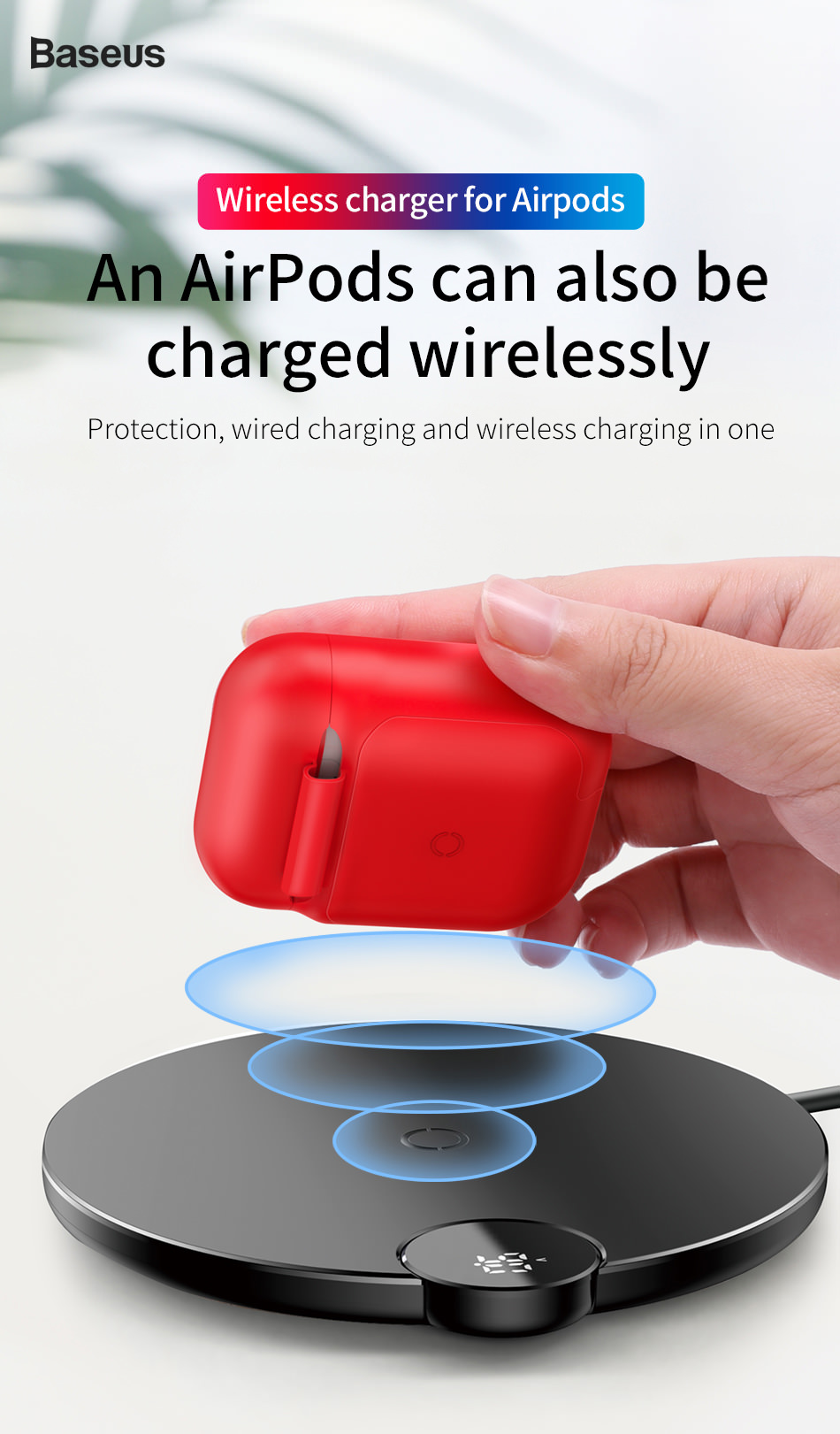 baseus wireless charging case airpods