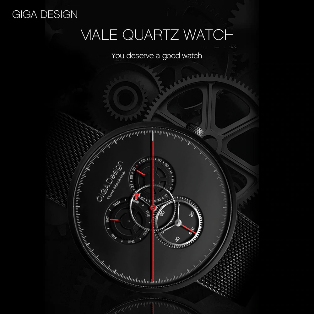 ciga design creative men quartz watch