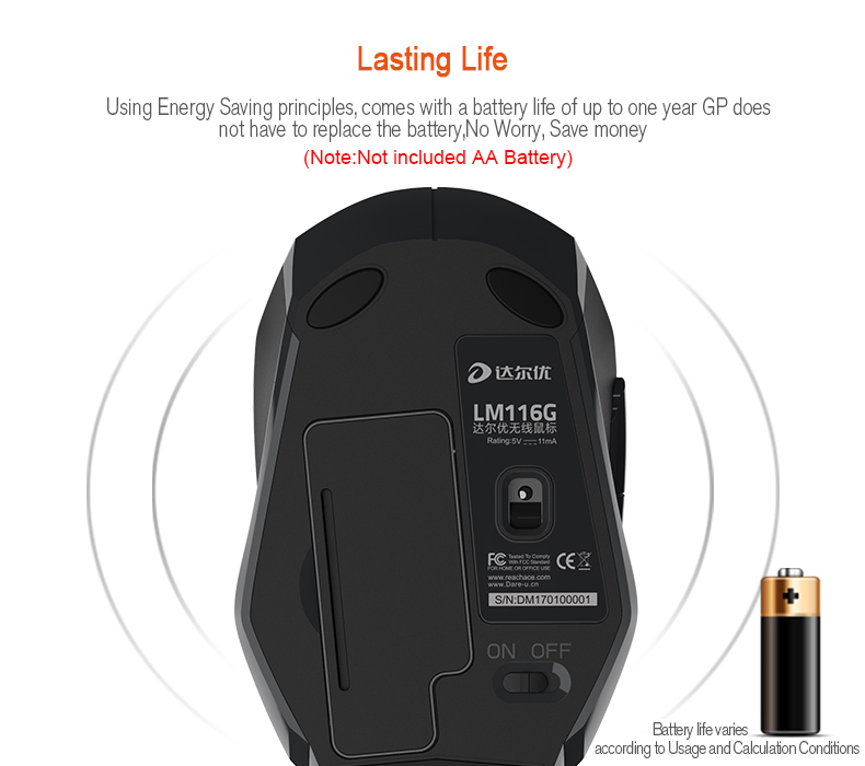 new dareu lm116g mouse