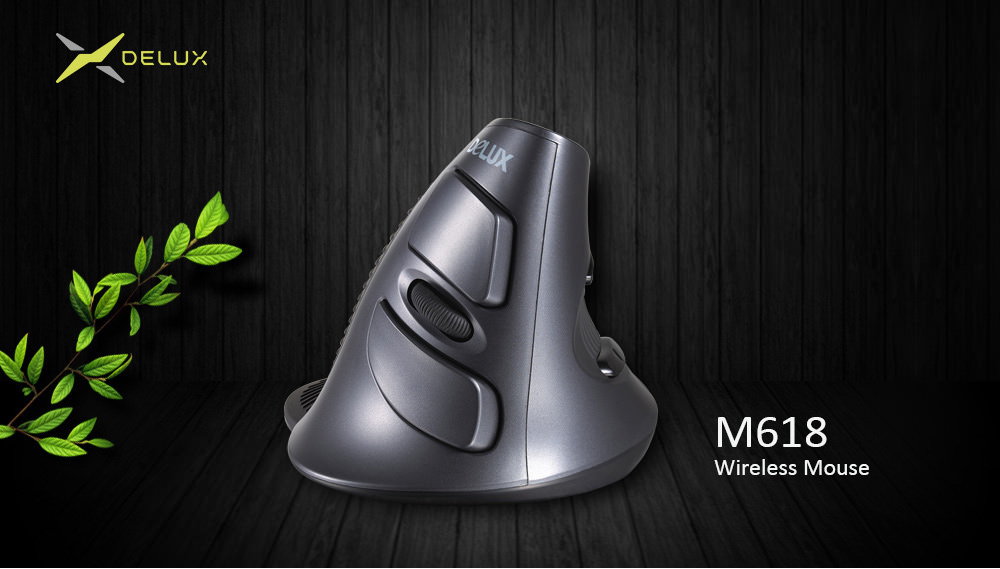 delux m618gx vertical wired mouse