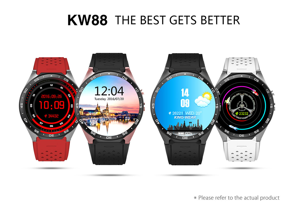 kingwear kw88 3g smartwatch phone