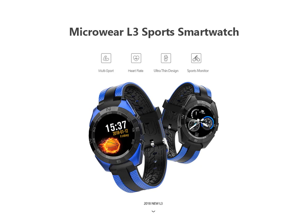 microwear l3 sports smartwatch