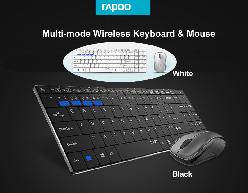 rapoo 9060m wireless keyboard mouse combos