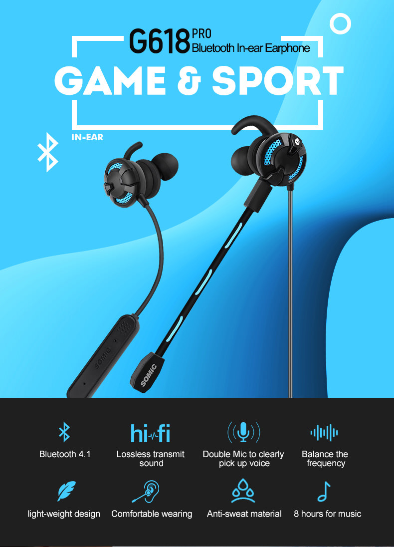 Somic wireless best sale bluetooth gaming earbuds