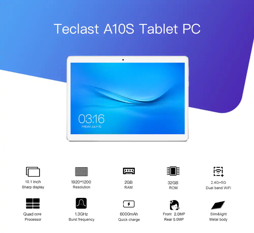 teclast a10s tablet pc