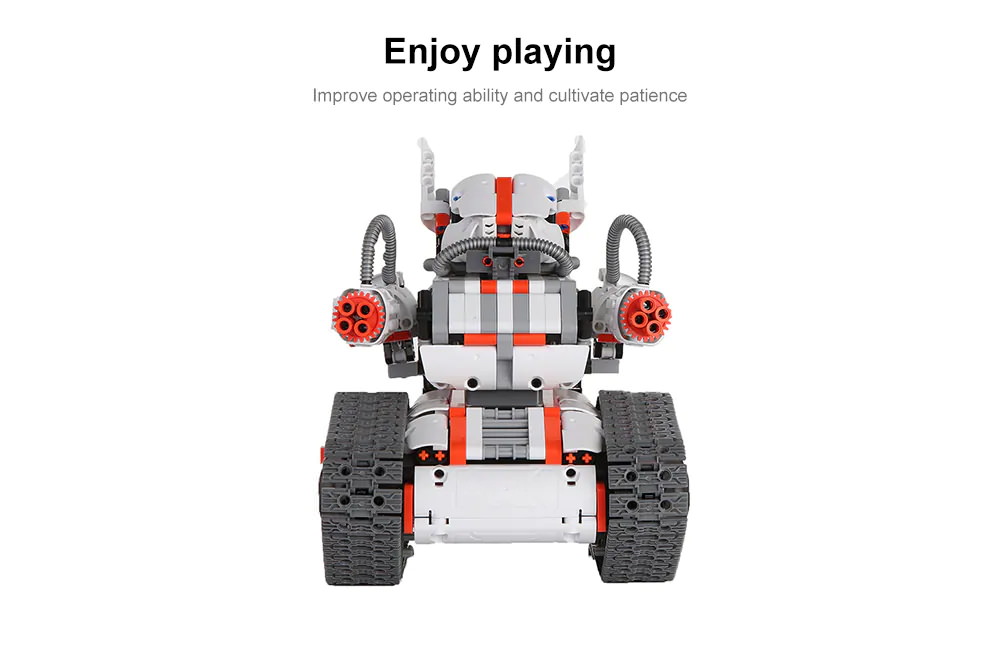 mitu bunny robot building block toy set