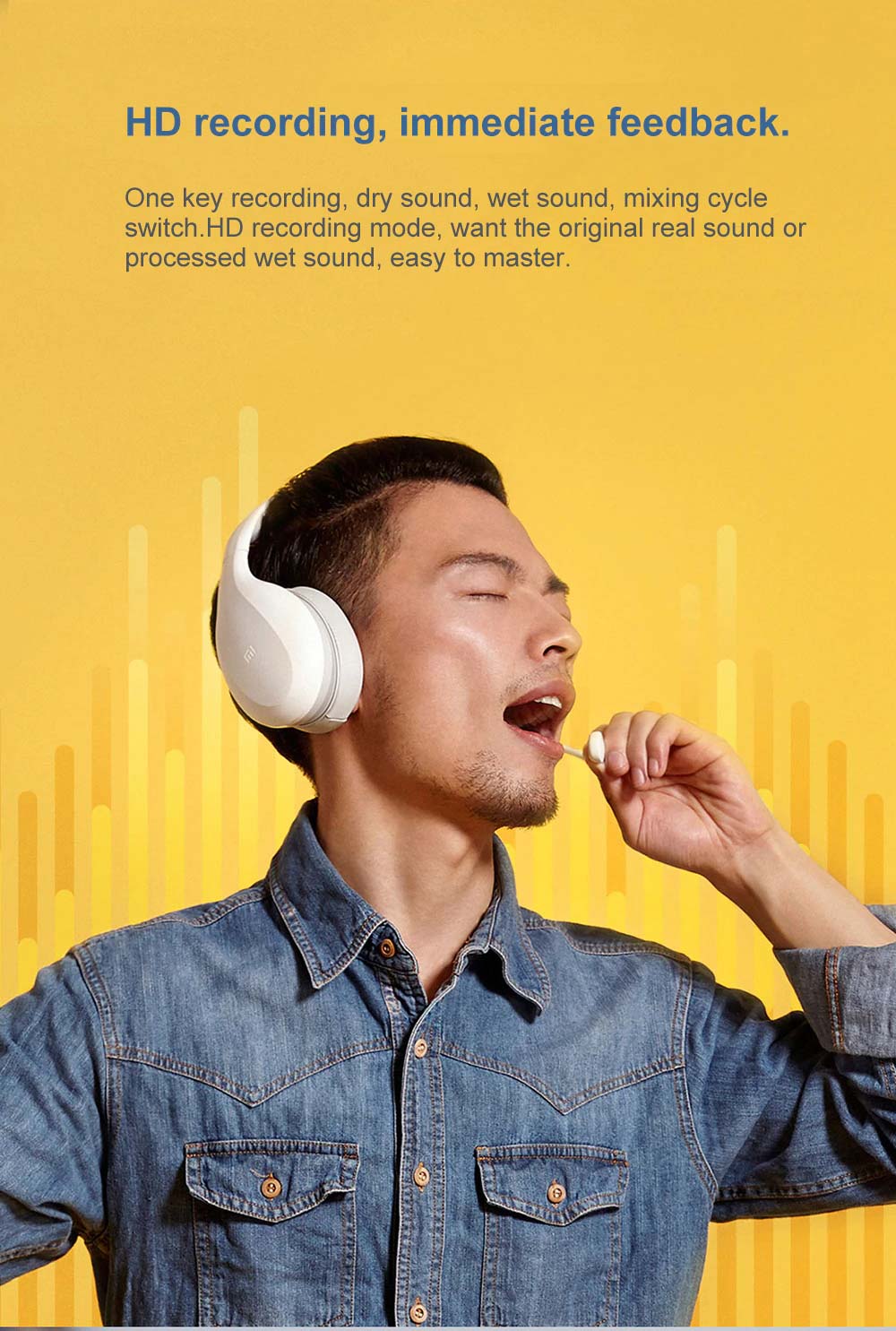 cheap xiaomi bluetooth headphone karaoke version